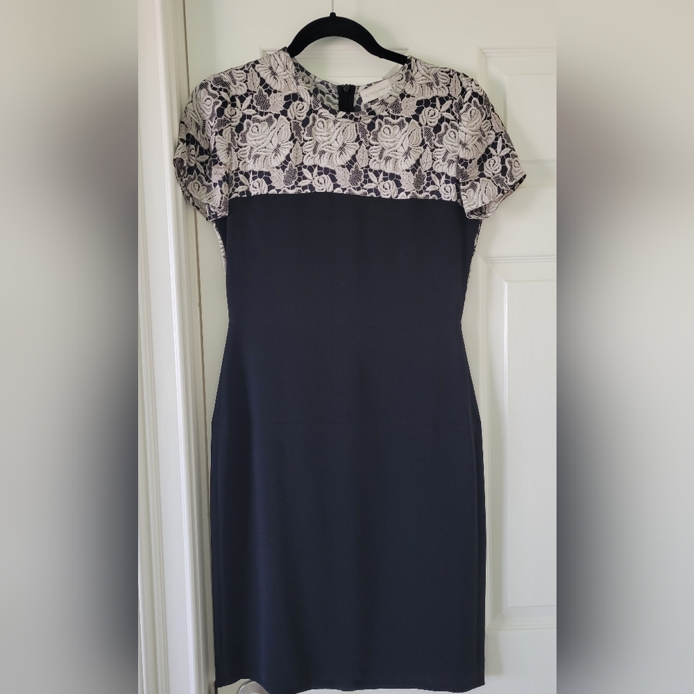 Stella McCartney Black with Grey Floral, Size 40